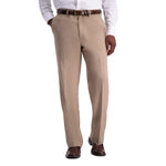 Haggar Mens Premium Comfort Reg. and Big & Tall Sizes Dress Pants, Medium Khaki, 38W X 32L US