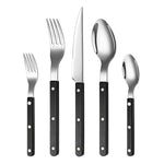 Khen Black Cutlery Set of 20 –18/8 Stainless Steel Flatware