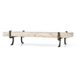 Rustic Petrified Wood Charcuterie Board with Metal Base