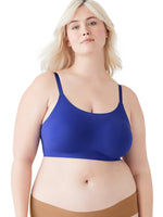 True & Co. Women's True Body Lift Scoop Adjustable Strap Bra, Laguna Blue