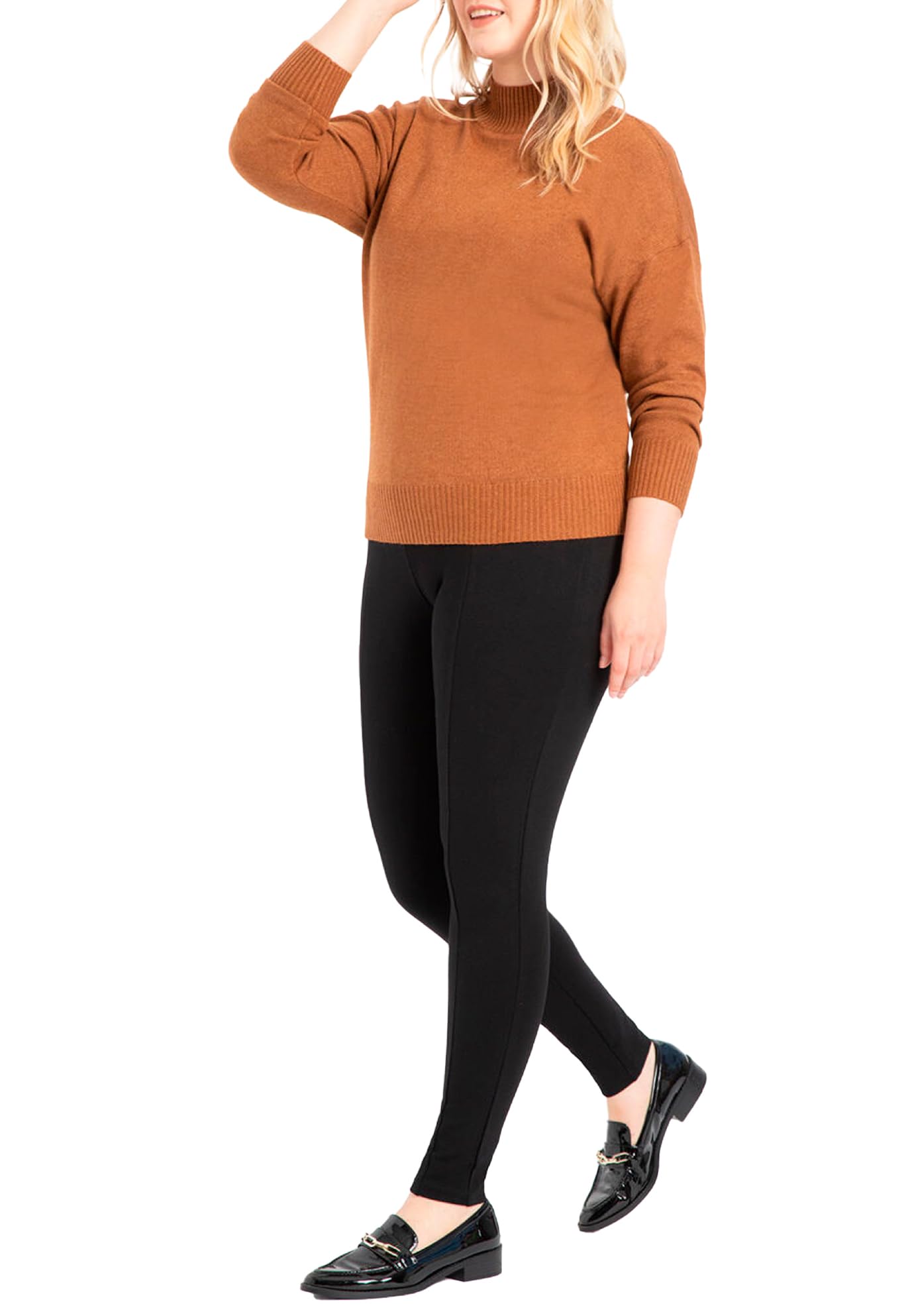 ELOQUII Women's Plus Size Miracle Flawless Legging - 16, Black