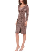 Vince Camuto Women's Metallic Animal-Print Stretch Dress Black Size 2