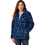 Women's Standard Westport Jacquard Tunic - Navy Leopard