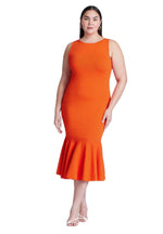 ELOQUII Women's Plus Size Ruffle Hem Dress - 18/20, Golden Poppy