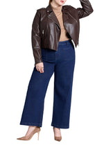 ELOQUII Women's Plus Size Petite Trouser Jean - 26, True Dark Rinse Denim