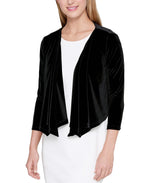 Tommy Hilfiger Jet Womens Small Velvet Cardigan Sweater Black S
