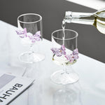 Butterfly Wine Goblet set of 2