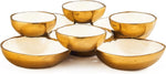 Cluster of 9 Round Serving Bowls Enamel Clusters Decorative Elegant Snack Tray