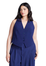 ELOQUII Women's Plus Size The 365 Vest - 20, Evening Blue