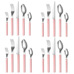 Khen Pink Cutlery Set of 20 –18/8 Stainless Steel Flatware