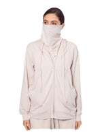 Betsy & Adam Womens Comfy Cozy Zip Hoodie Beige S