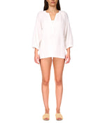 Sanctuary Island Gauze Tunic Brilliant White