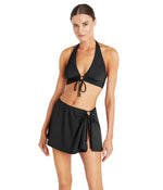Robin Piccone Ava D-Cup Twist Top Black MD (36B-C)