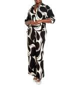 ELOQUII Women's Plus Size Printed Wide Leg Pant - 24, Cookies and Cream