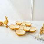 Cluster of 9 Round Serving Bowls Enamel Clusters Decorative Elegant Snack Tray