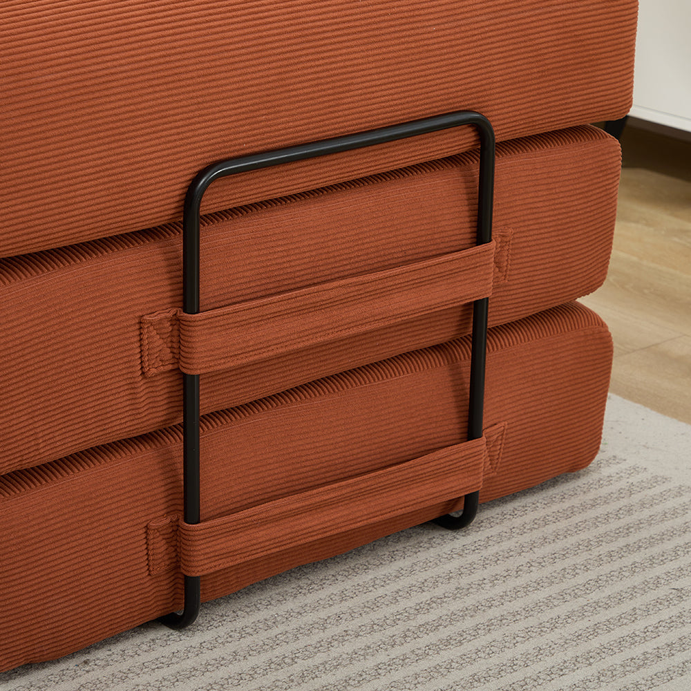 Folding Sofa Bed 78.5" Convertible Couch with 2 Pillows