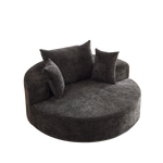 55'' Chenille Foam Single Swivel Chair