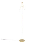 Icicle 65' Modern Swivel Floor Lamp in Gold Metal