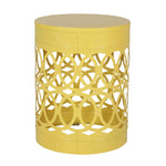 Outdoor Metal Large End Table, Modern Design