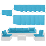 Outdoor Deep Seat Cushions For Patio Furniture Replacement, Cushion Set For Sectionals