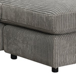 Tavia Reversible Sectional Sofa With 6 Pillows - Gray