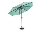 Aluminium 10ft 3 Tier Auto-Tilt Outdoor Patio Umbrella - Light Green