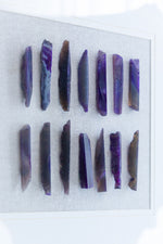 Grace Purple Agate Shadow Boxes Wall Art Set of 2 - Multicolor