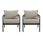 Leora Modern Minimalist Round Tube Sofa Chair with Cushions