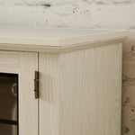 58" Modern TV Stand with Electric Fireplace and Storage