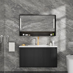 Wall Mounted Floating Bathroom Vanity With Sink and Drawers