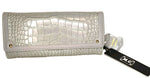 Madi Claire "Marsha" Croco Embossed Leather Wallet