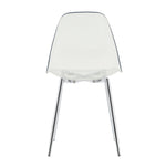 Modern Minimalist Transparent Dining Chair - 6-Piece Set