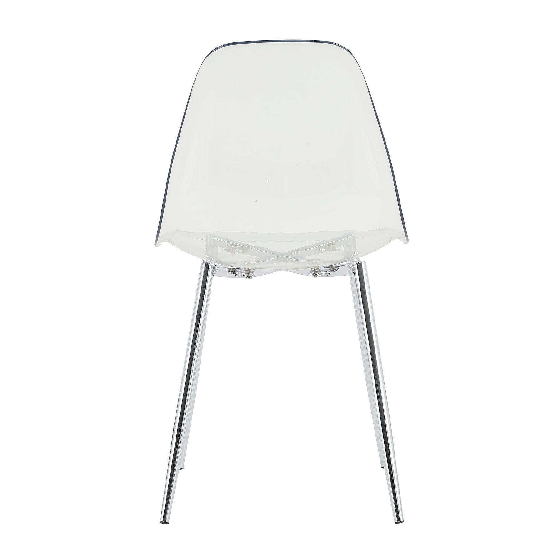 Modern Minimalist Transparent Dining Chair - 6-Piece Set