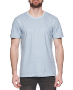 Elevenparis Men's Crackle Cotton T-Shirt Blue Size X-Large