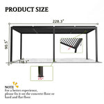 Louver Pergola Aluminium Frame & Louvers