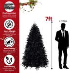 The 6-Foot Pre-Lit Black Christmas Tree