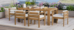 TREXM 7-Piece Patio Dining Table Set for 6