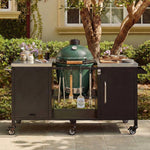 K&K 72.4' Large Grill Table for Big Green Egg