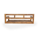 TOPMAX Patio Wooden Twin Size Porch Swing Daybed Frame