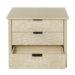 3 Drawer Cabinet - Natural Wood Finish