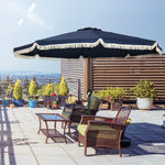 Outsunny 9ft Patio Umbrella with Push Button Tilt and Crank