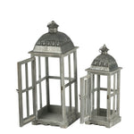Wooden Candle Lantern Decorative Set for Indoor and Outdoor Use