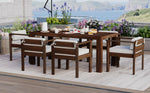 TREXM 7-Piece Patio Dining Table Set for 6