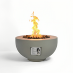 Outdoor Round Propane Fire Pit Table 28-inch, 40,000 BTU