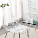 Modern Minimalist Transparent Dining Chair - 6-Piece Set
