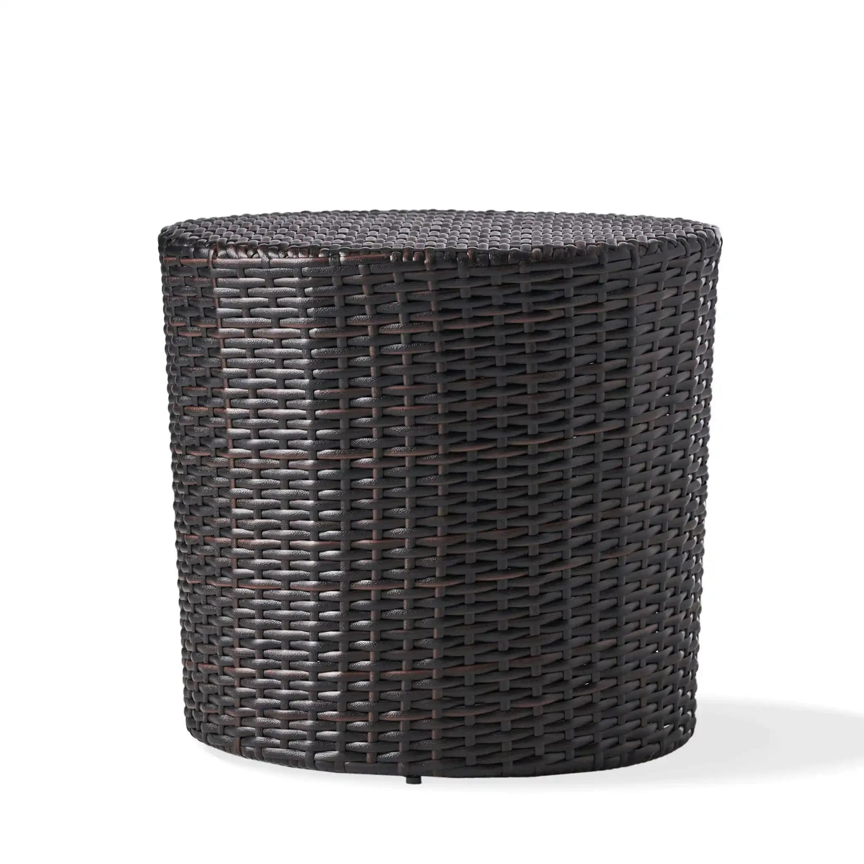 Barrel Side Table With Handcrafted Details