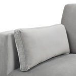 Knox 36' Modern Farmhouse Arm Chair, Opal Grey Velvet