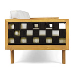 Three-Seater Outdoor Daybed - Acacia Wood Teak Finish Frame