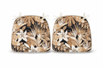 Outdoor Patio Chair Cushions, Water-Repellent U-Shape Thick Foam Seat Cushions (Set of 4)