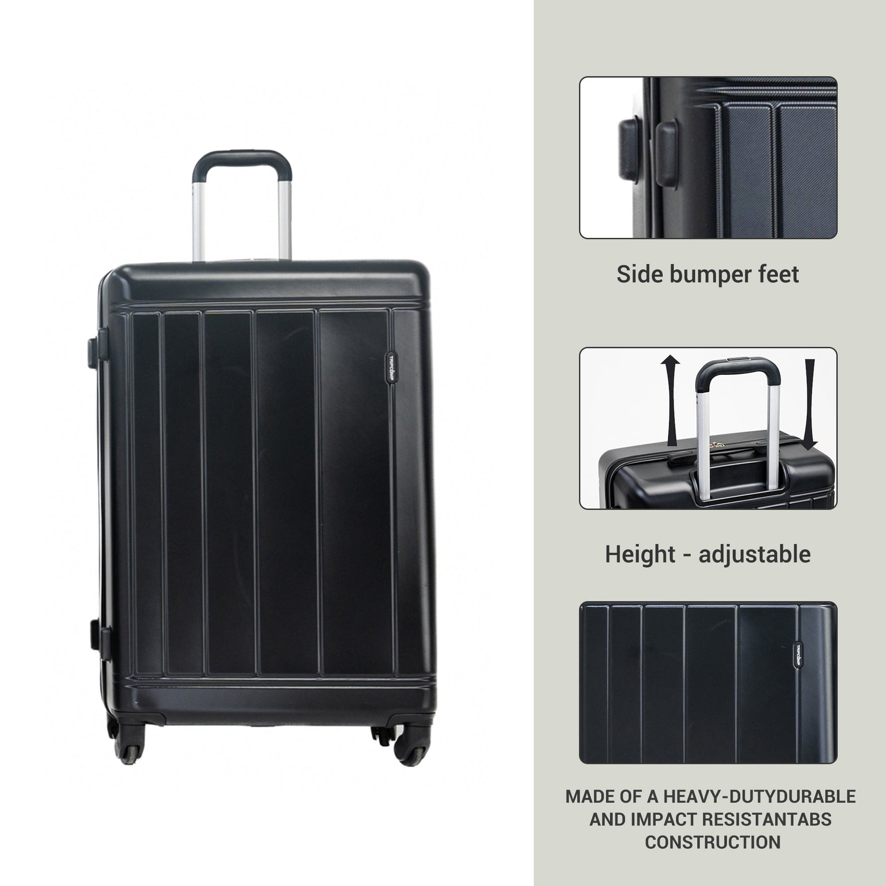 GigaTech 9-Piece Black Luggage Set With TSA Lock